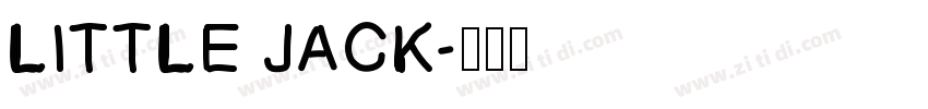 LITTLE JACK字体转换